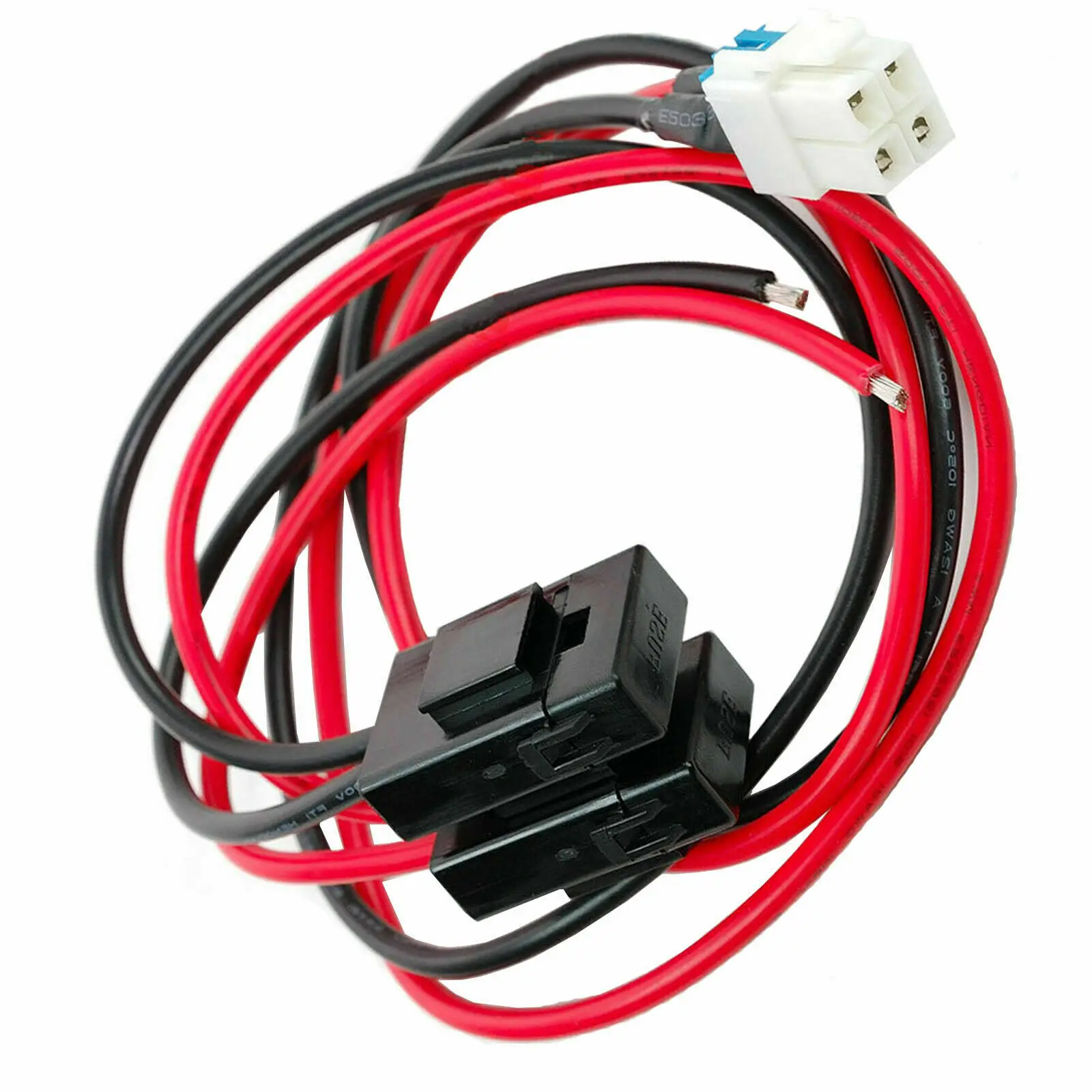 

3.28ft/1m 12~14V 4 Pin 30A Blade Fuse DC Power Cable Cord For Yaesu FT-450D FT-950 FT-891 FT-991 FTDX-1200 FTDX-3000 Radio