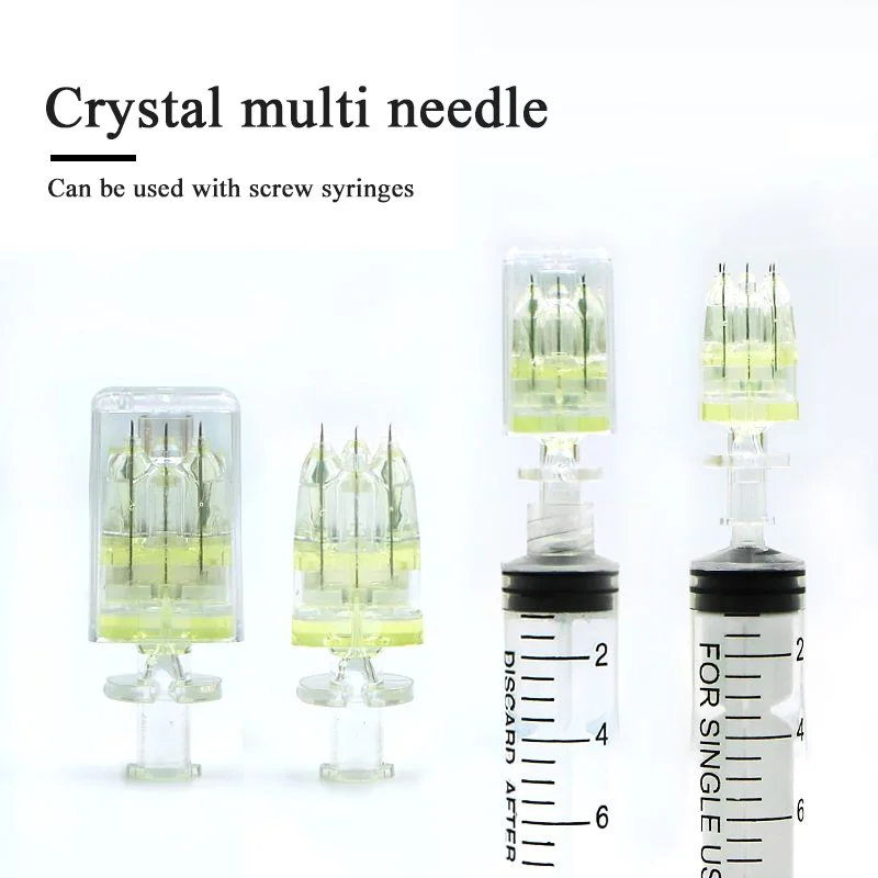 

Korea 5 Pins Crystal Multi Needle Mesotherapy Replaced Micro Needle For Dermal EZ Filler 32G 1.5mm