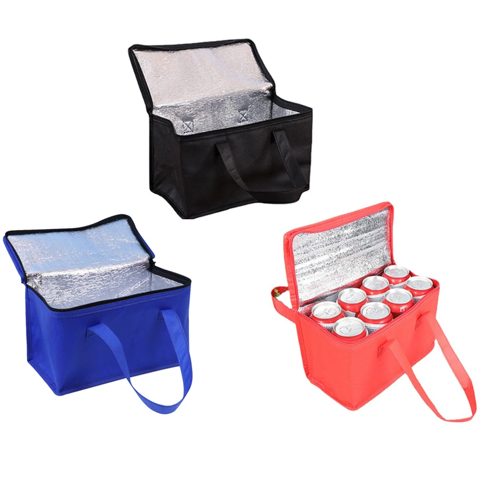 Box Strong Insulated Cooler Outdoor Travel Picnic Drink Storage Tin Foil Food Bag Lunch Bag