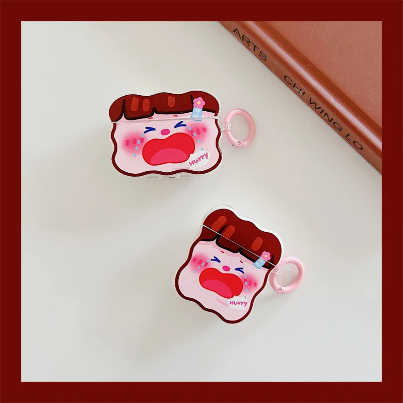 Fun cartoon cute crying girl suitable for Apple airpods 2/3 case generation Bluetooth earbuds box silicone cover cushion pad