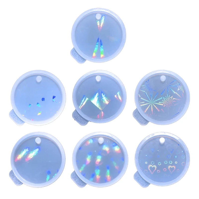 

LX9D Resin Molds Epoxy Jewelry Mold,Round Pendant Charms Resin Mold