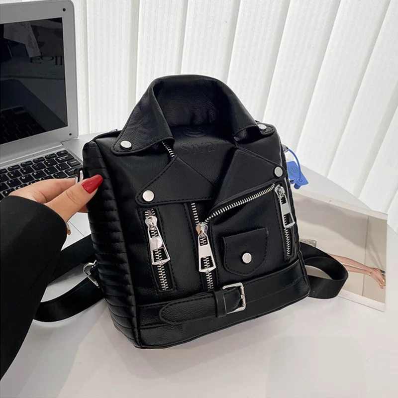 Brand Women Handbag Designer Shoulder Bag Punk Style Females Luxury Crossbody Backpack