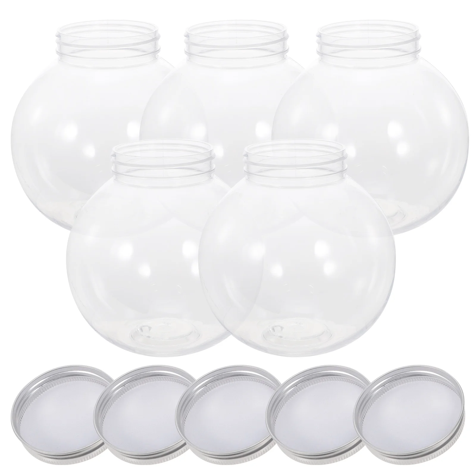 

Spherical Plastic Candy Jar Globe Shaped Candy Jar Transparent Round Candy Bottle Candy Chocolate Snack Storage