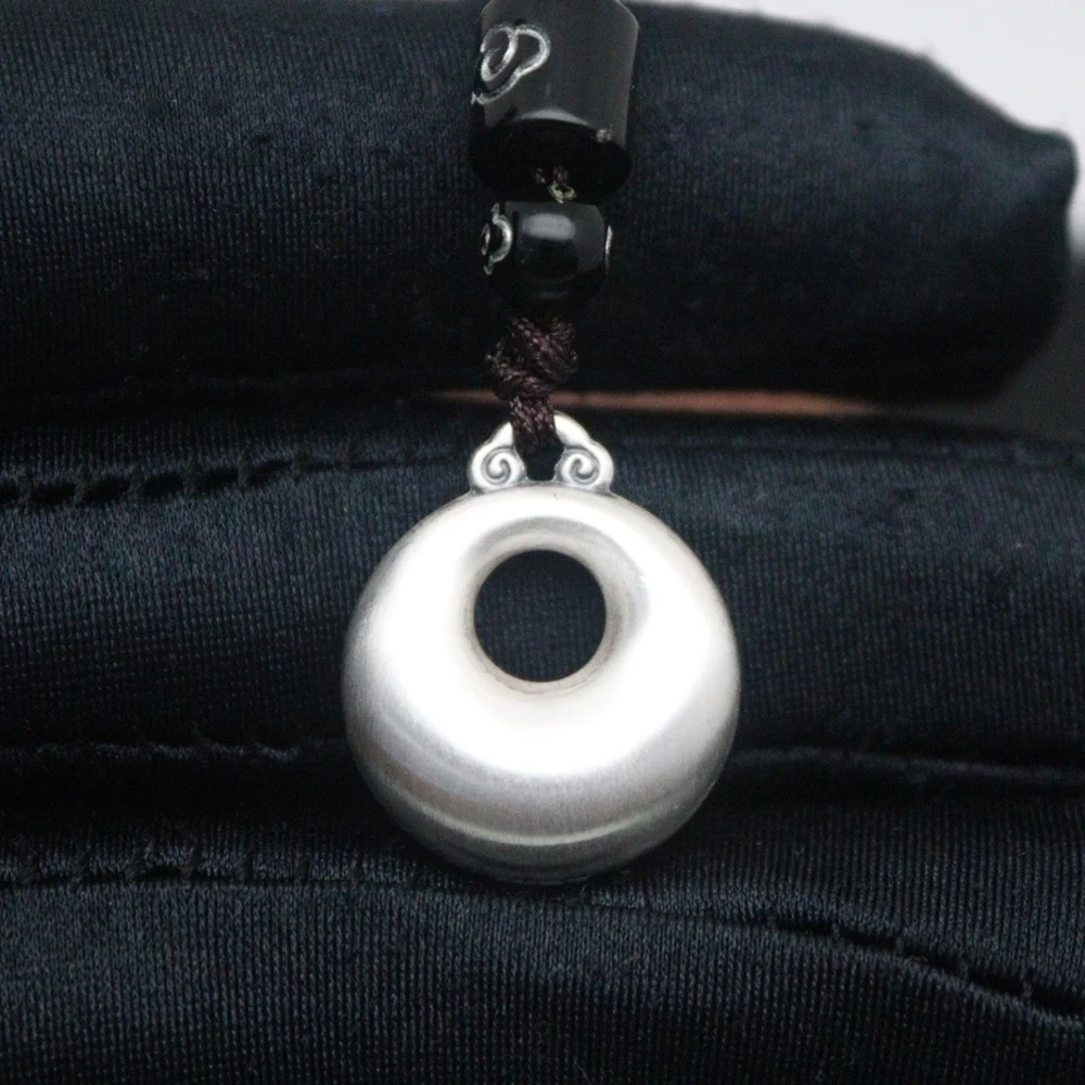 Реальные Чистые 999 тонкие серебряные мужские и женские счастливые персонажи