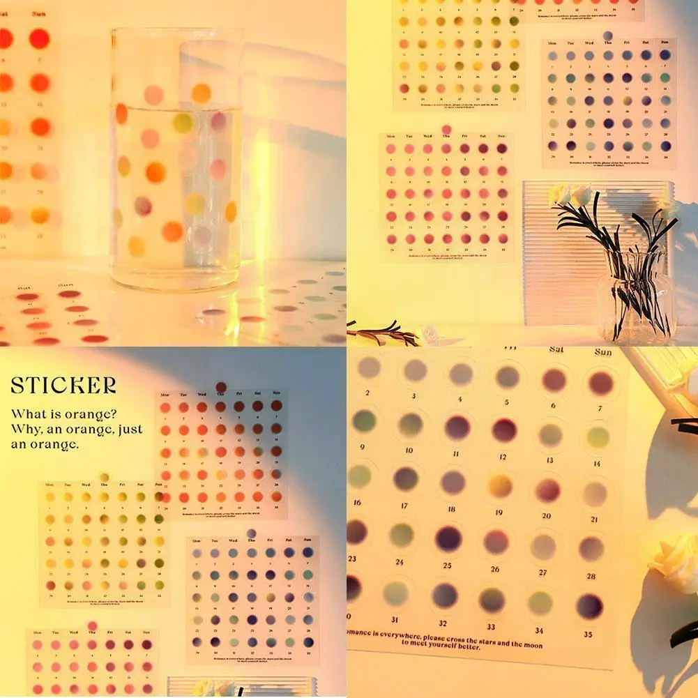 

4 Types Simple Pet Sticker Light And Shadow Series Hand Afterglow Decor Collage Material Sticker Diy Account Decor N8w7