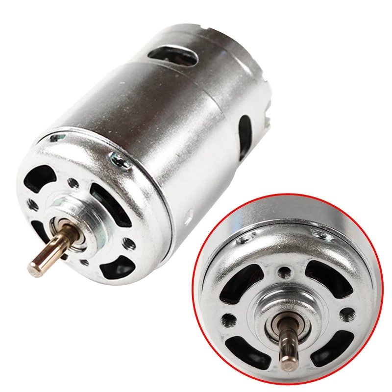 

895 DC Motor 24V Power Wheel, Milling Machine Mini DC Motor Dual Ball Bearing 12-24V