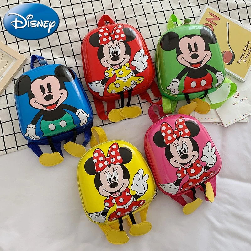 

Disney New Kindergarten Baby Schoolbag Fashion Kids Backpack Cute Cartoon Mickey Small School Bag Boys And Girls Hardshell Bags