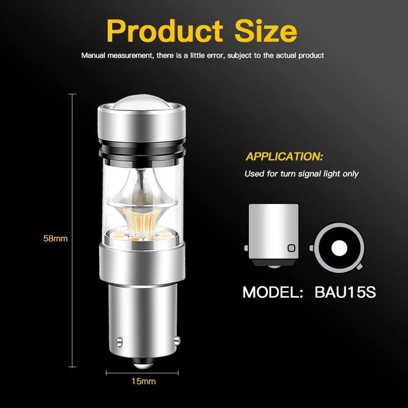 

2 шт. Canbu BAU15S PY21W светодиодные указатели поворота без гипервспышки для Mercedes-Benz Viano W639 2003-2014 2005 2006 2007 2008