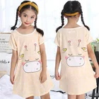 2022 детские пижамы, летние платья, ночная рубашка для девочек, хлопковые ночные рубашки принцессы, домашняя одежда, надувные детские Мультяшные пижамы