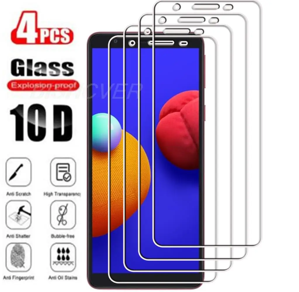 4 шт., закаленное стекло для Samsung Galaxy A01 M01 Core 5,3 дюймов