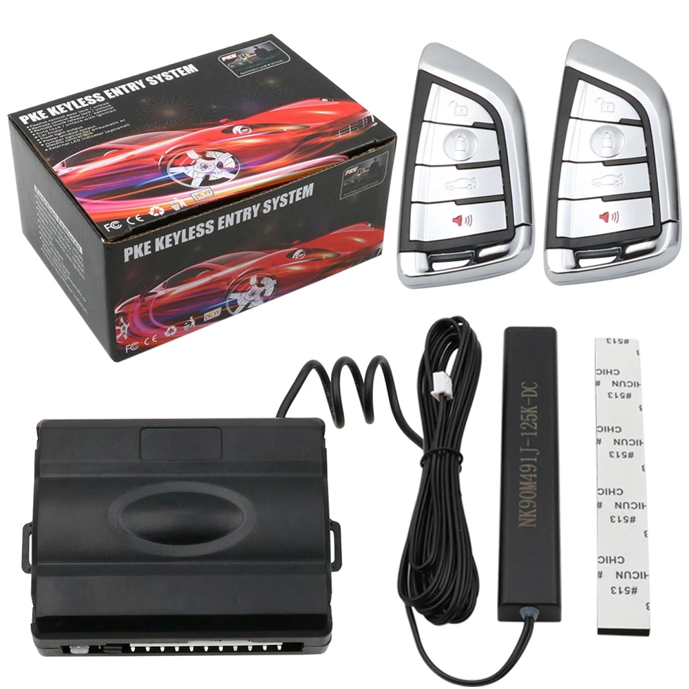 Кнопочный дистанционный стартер-стоп PKE Автомобильная противоугонная ...