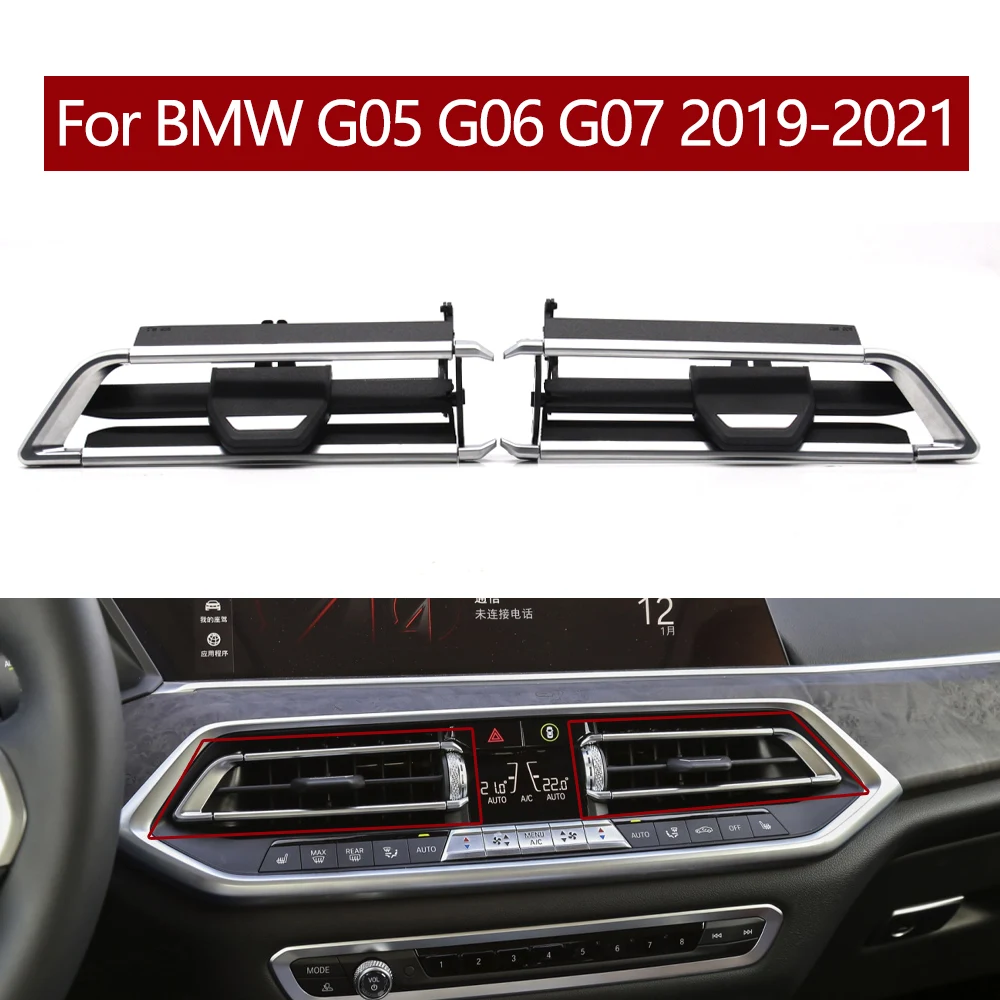 רכב מרכזי שמאל ימין AC Vent גריל קליפ לשקע ערכת תיקון עבור BMW X5 X6 X7 סדרת G05 G06 G07 2019-2021 64119458543