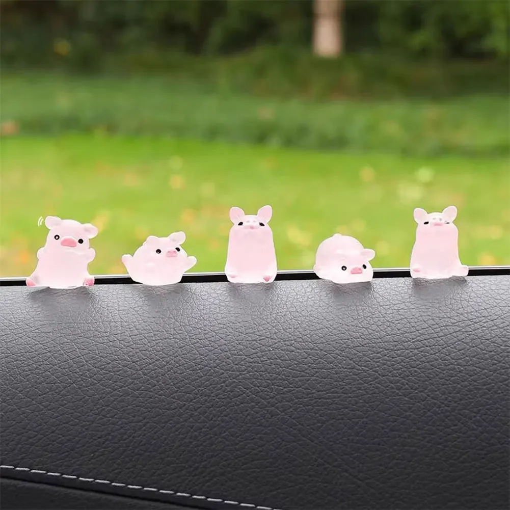 Милые животные автомобильные украшения курица авто креативная свинья декор