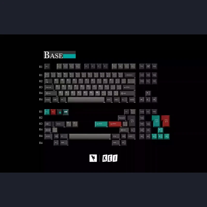 Колпачки для клавиш Keykobo Dolch Kkb, формованные из АБС-пластика, непрозрачные колпачки для клавиш, набор колпачков для клавиш MX, прочный индивидуальный (art.: 3920d2e68d169) - 3920d2e68d169