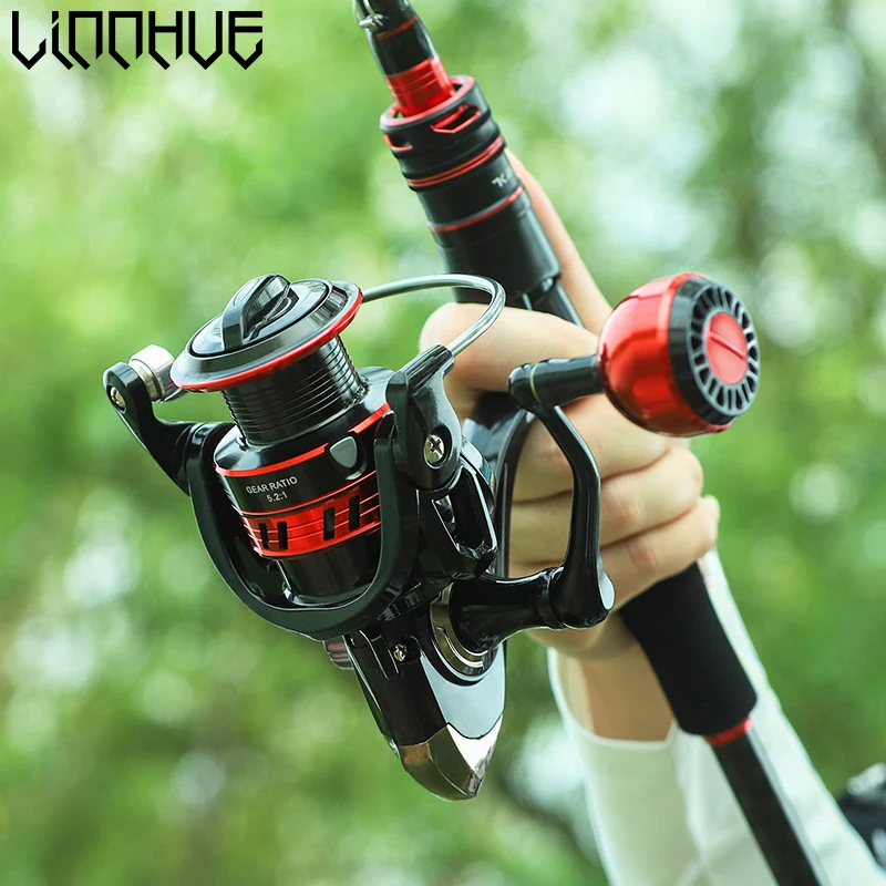 LINNHUE Рыболовная катушка 1000-7000 спиннинговая Катушка 8 кг Макс тянущаяся