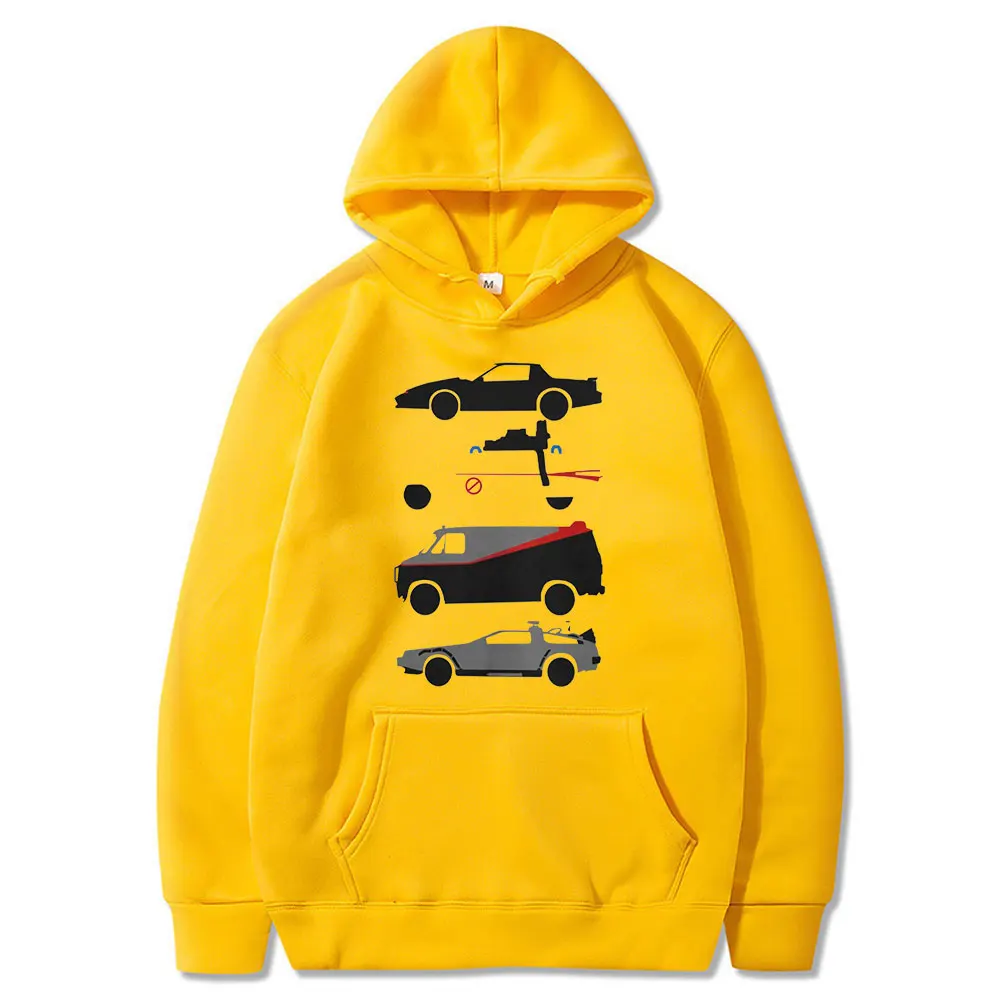 Толстовка Мужская/женская с изображением машины звезд Назад в будущее крутая