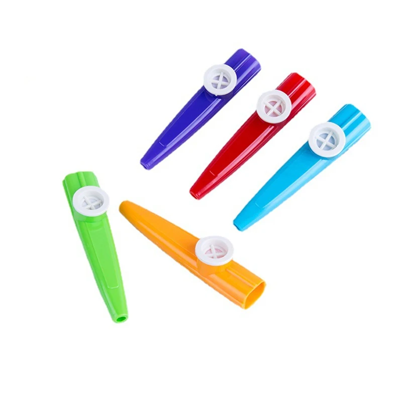 

FREE SHIPPING Kazoo Plastic Music Toy KAZOO INSTRUMENT Multicolor Small Percussion Accompaniment for Kids Adults Youth Students
