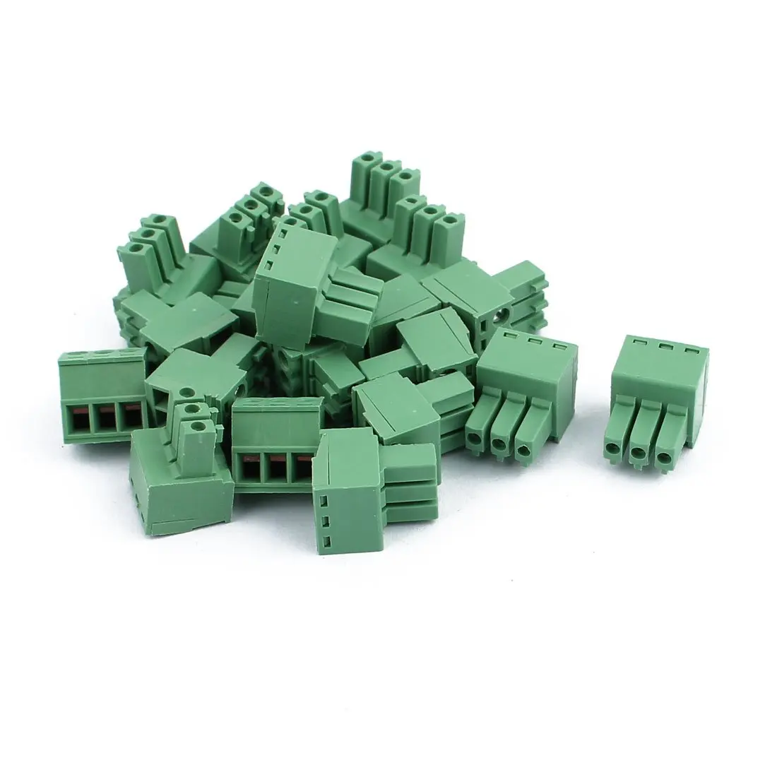 

Keszoox 20Pcs 300V KF2EDGK 3.5mm Pitch 3-Pin PCB Screw Terminal Block Connector