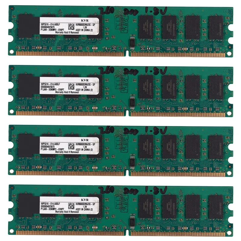 

Оперативная Память DIMM для настольного компьютера, 4x2 Гб DDR2, 800 МГц, 240Pin, 1,8 в, для AMD(2 ГБ/800 дюйма, Вт)