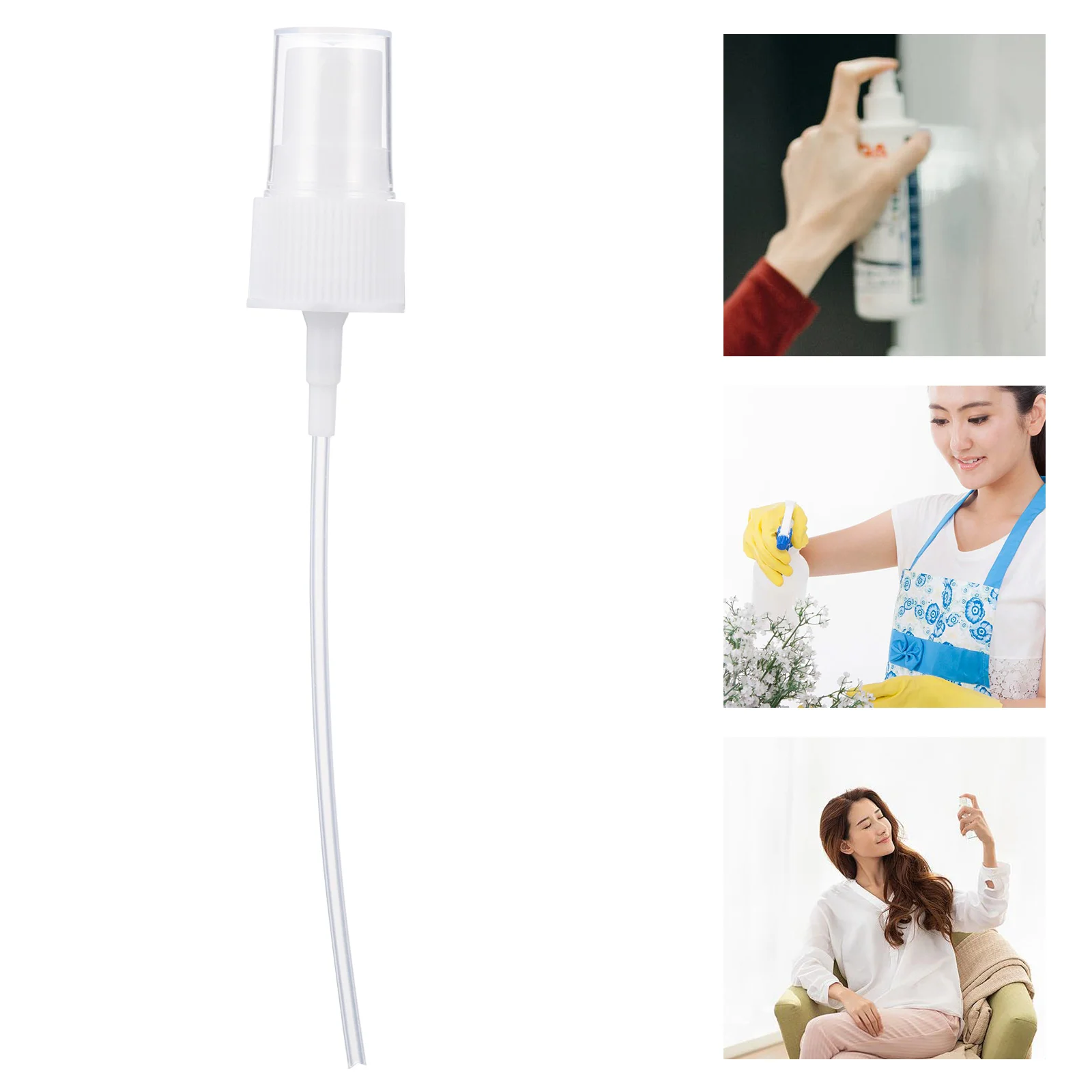 

20 Pcs Plastic Atomizing Spray Head Replacement Essential Oil Sprayer Accessories White Perfume Bottle