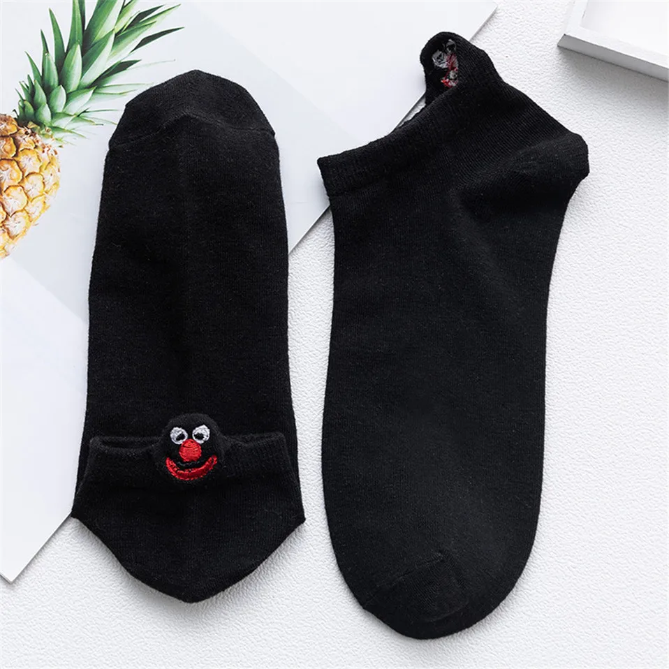 10pcs=5pairs Women Short SocksCute College Fresh Female Socks Soft Cotton Summer Autumn Hot Sale Girls Sock Meias Sox