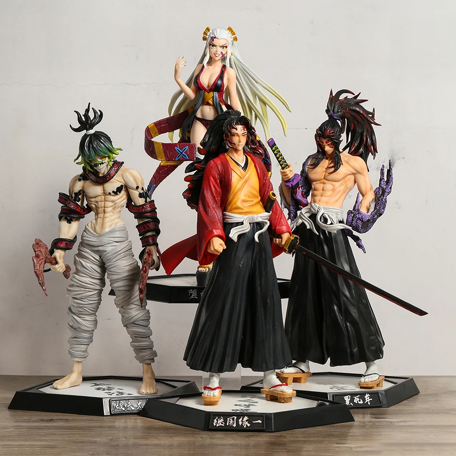 

Demon Slayer Tsugikuni Yoriichi Kokushibo Tsugikuni Michikatsu Giyuutarou Daki Anime Figure Statue Model Collectible Toy
