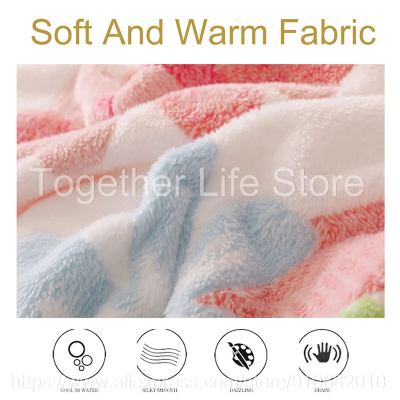 Флисовое одеяло супермягкое из микрофибры для кровати фланелевое теплое