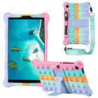 Мягкий силиконовый детский чехол для Samsung Galaxy Tab A 7 lite, 8,7 дюйма, фотографический чехол для планшета с подставкой и ремешком