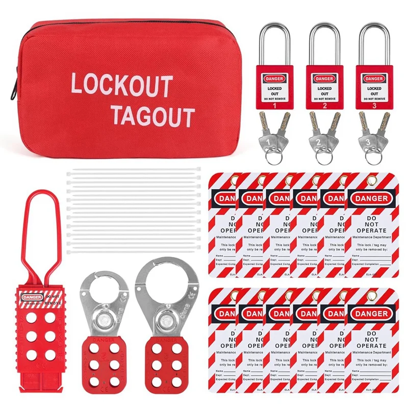 Комплект блокировки Tagout Блокировка электрогруппы Haspstags блокировка промышленных