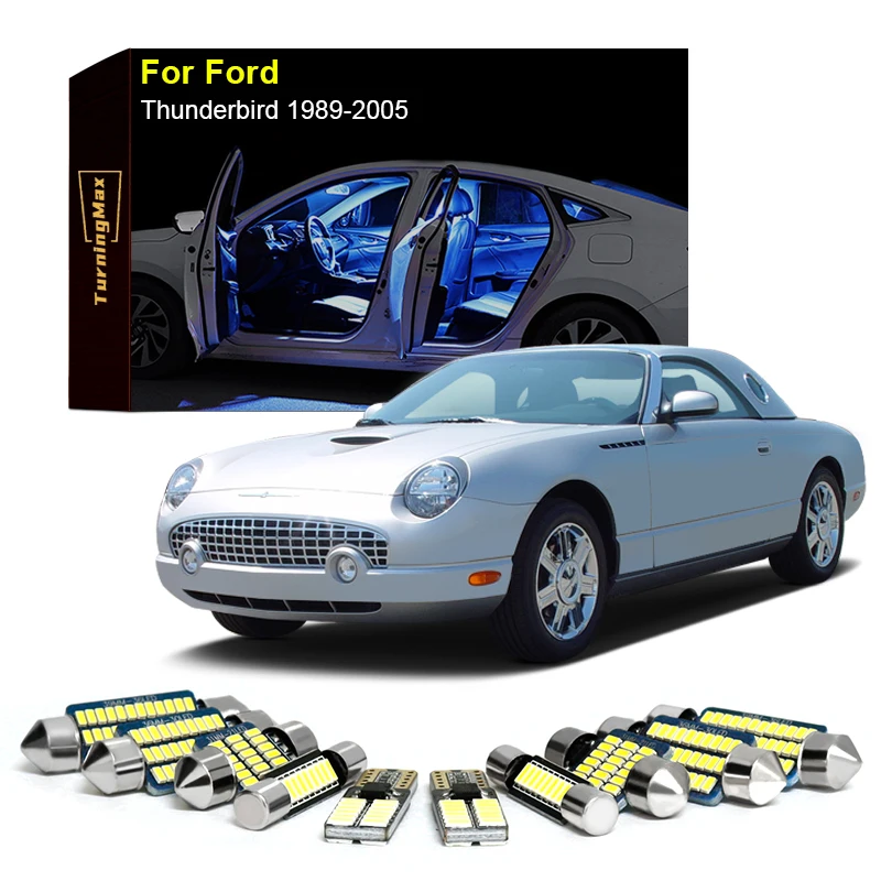 

Canbus Interior Lighting LED Bulbs Kit Package For Ford Thunderbird 1989-2005 Trunk Dome Map Lights Indoor Lamps Car Accessories