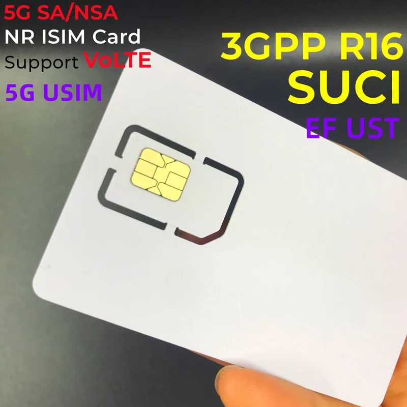 Программируемая карта без рисунка OYEITIMES, мини-карта с поддержкой USIM, Nano Micro 5G, карта для 5G SA NSA 3GPP R16 SUCI, операторы окружающей среды