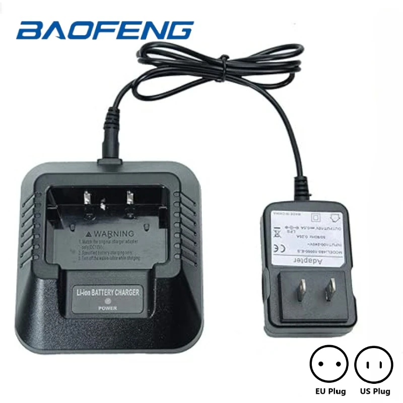 Настольное зарядное устройство для литий-ионного аккумулятора Baofeng 100–240 В DM-5R UV-5R