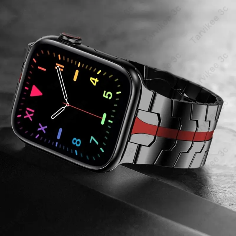 Stainless Steel Strap for Correa Apple Watch Series 8 ultra 49mm 45mm Bracelet Metal Band for Iwatch 7 6 5 4 44mm 40mm Watchband