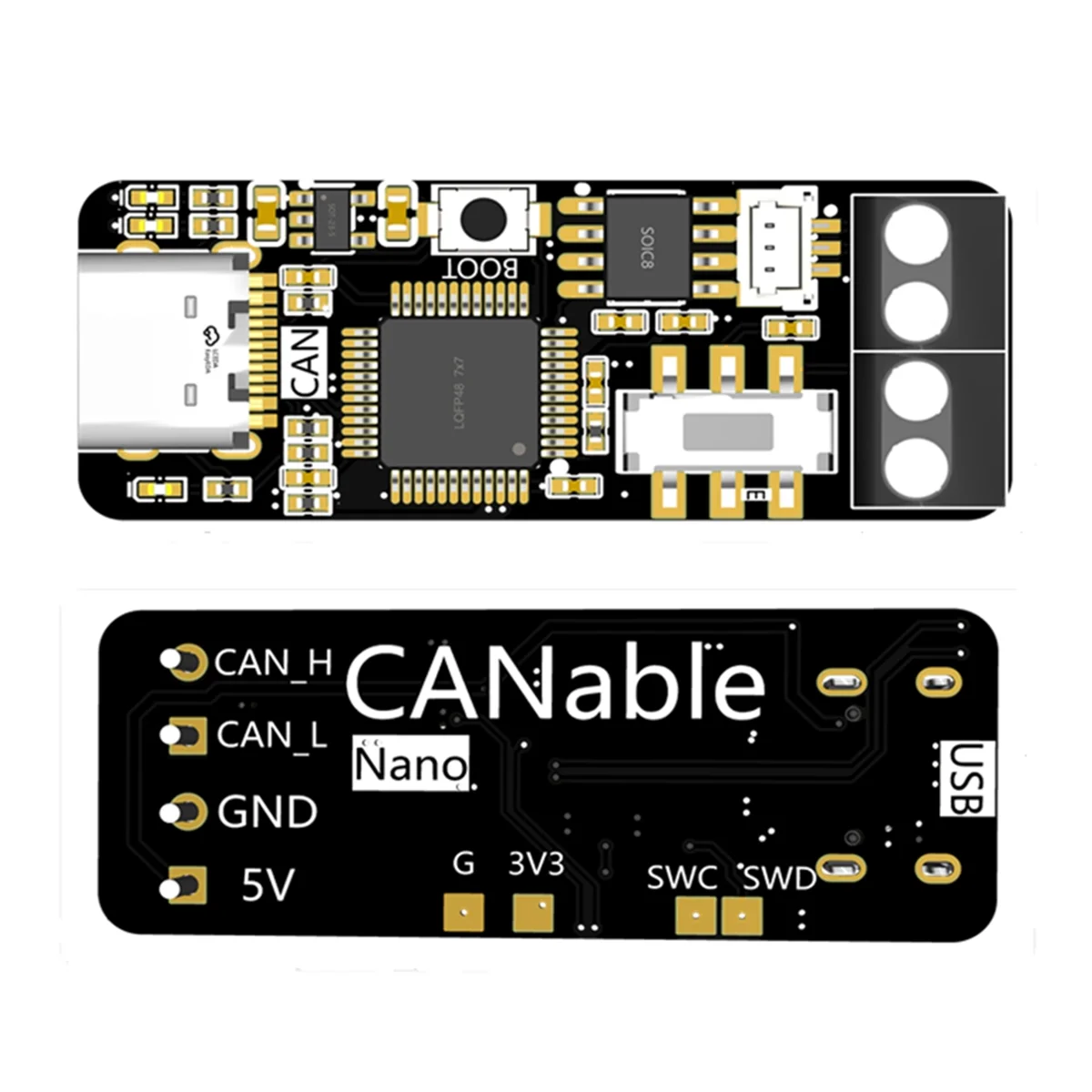 USB к CAN модуль CANable PCAN отладчик инструмент для отладки Bus Linux Win10 11