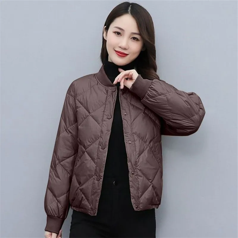 

Short Autumn Winter New 2023 Fashion Parka Jacket Women's Korean Light And Thin Warm Loose Cotton Padded Jacket Female Outerwea