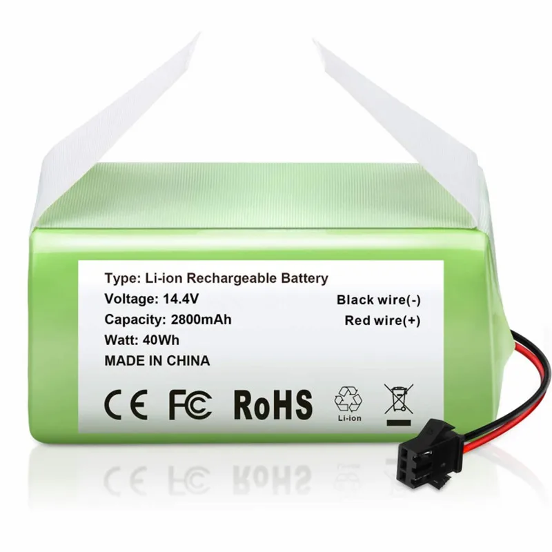 

14.4v 2800mAh Replacement Battery Compatible with Ecovacs Deebot N79 n79S DN622 & Eufy RoboVac 11,11S,12,15C,15T,35C,G10 H