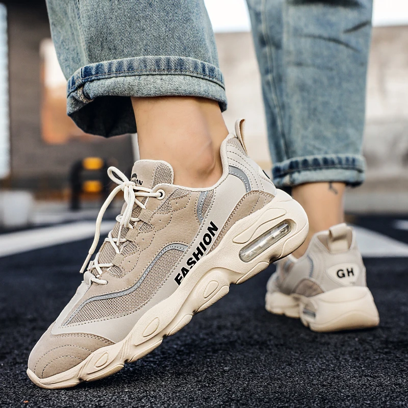 

Легкие и повседневные, кожаные дизайнерские кроссовки со шнуровкой, уличная спортивная обувь и теннис, 2022