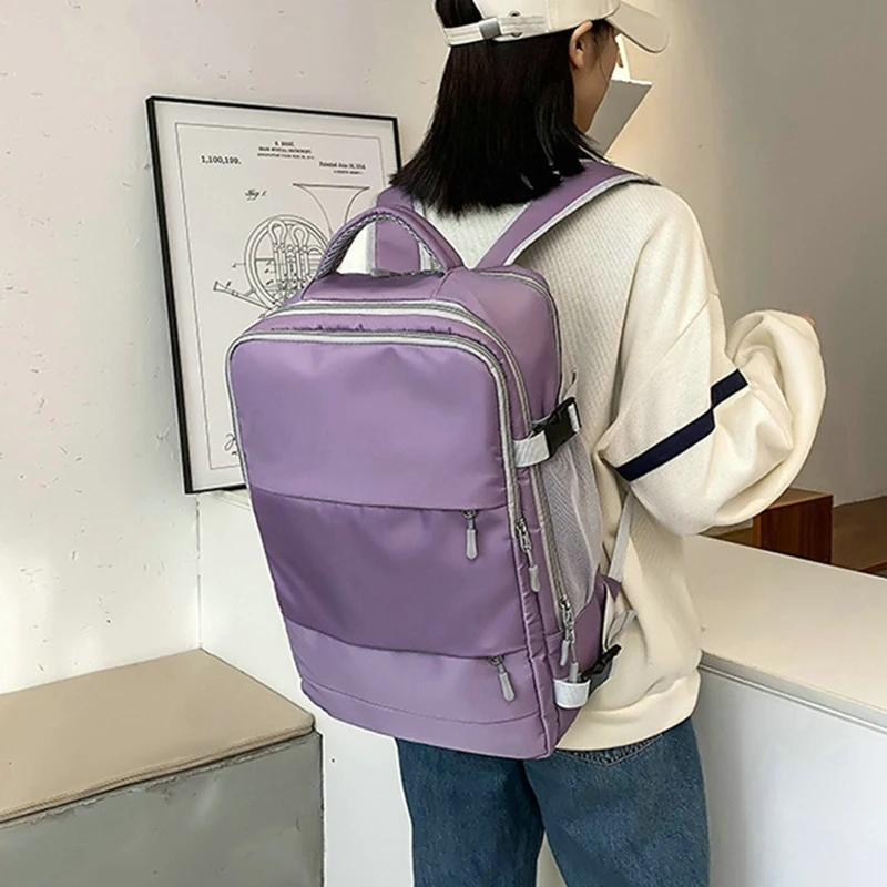 Woman Travel Backpack USB Charging Multifunctional Laptop Anti-Theft Luggage Large Capacity Business Bags Girl Outdoor Sport Bag