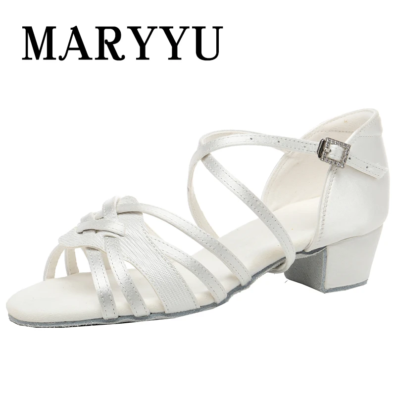 New Girls Ballroom Latin Dance Shoes  Women Children's Dance Shoes Women Professional child/kids/Salsa Practice Shoes Sandal