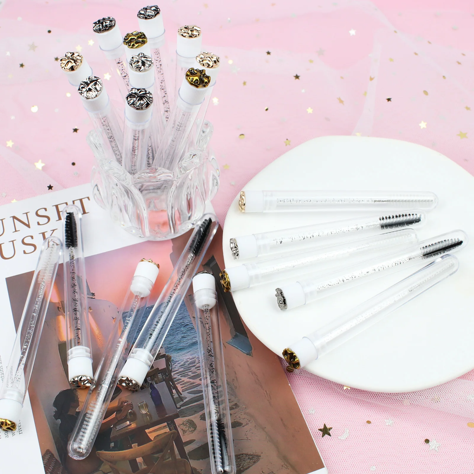 20 шт. палочка для туши пустой тюбик алмазные кисти катушки ресниц кисть макияжа