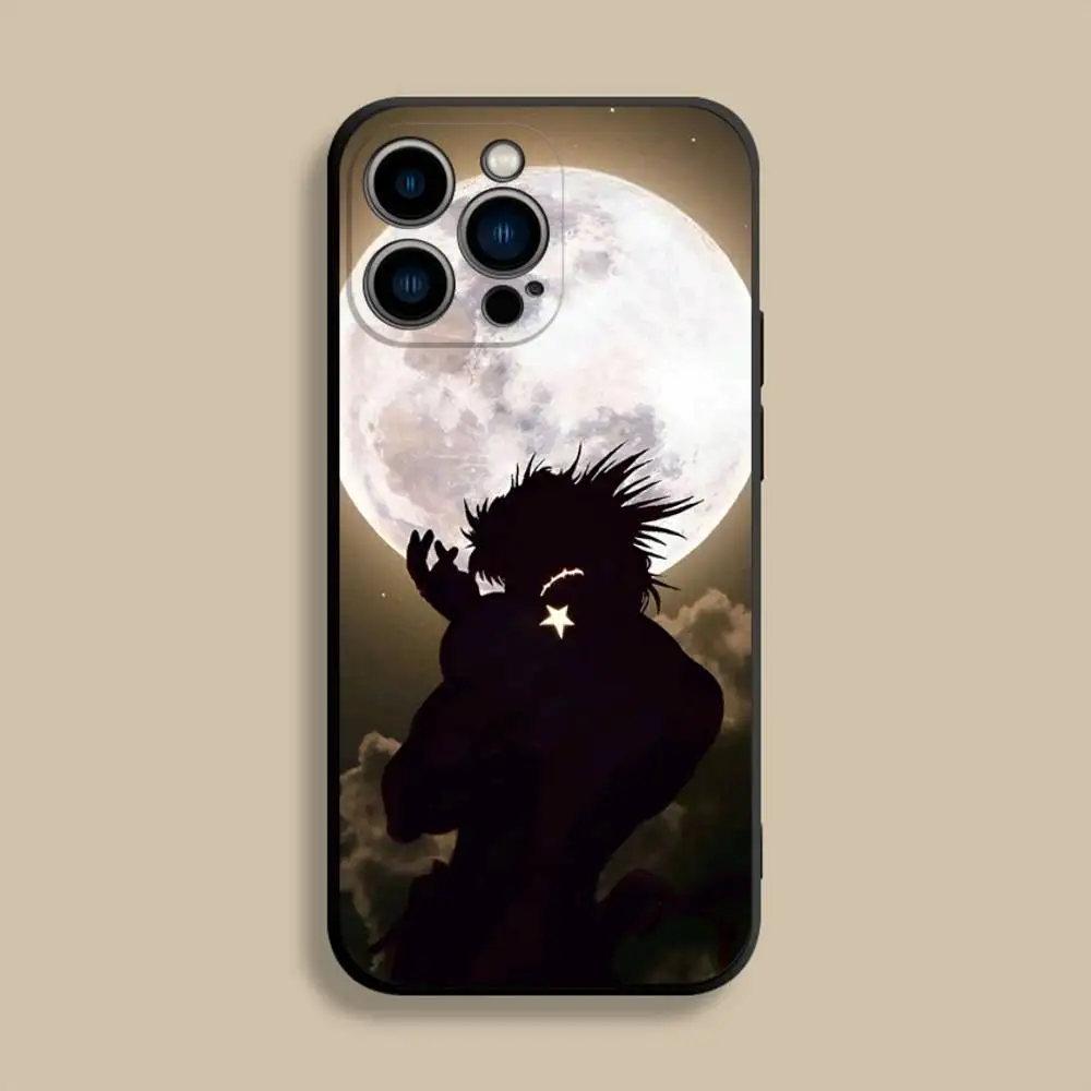 Фото Чехол для телефона J-JoJo Bizarre Adventure для iPhone 17,16,15,14,13,12,Pro,Max,Plus,E,SE4,Air,Mini Black, мягкий чехол №4