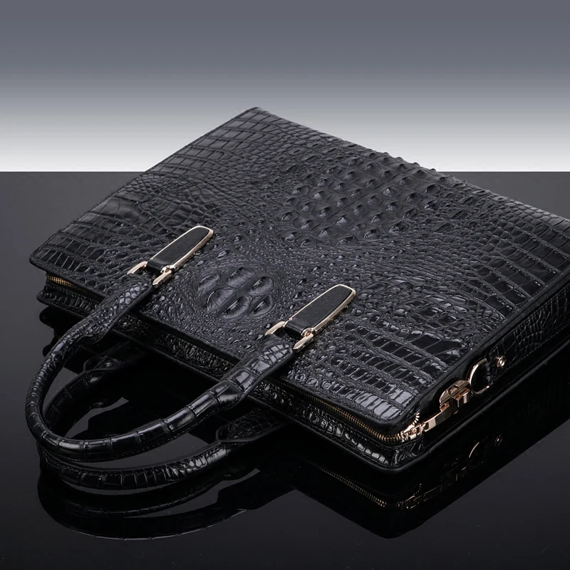 Password Bag Men's Shoulder Bag Men's Bag Genuine Leather Fashion Briefcase Men's Handbag Men's Cowhide Horizontal Tide