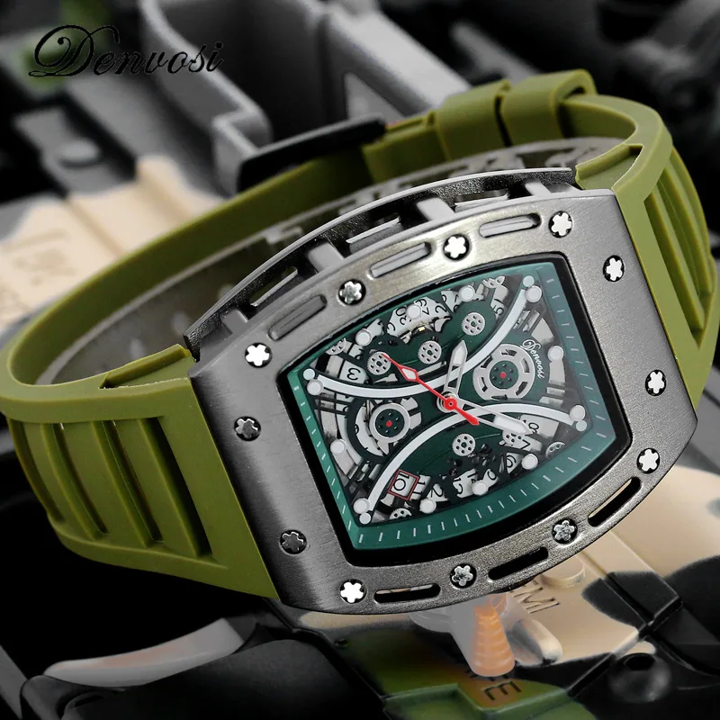 Мужские автоматические механические часы наручные для работы и отдыха дизайн с
