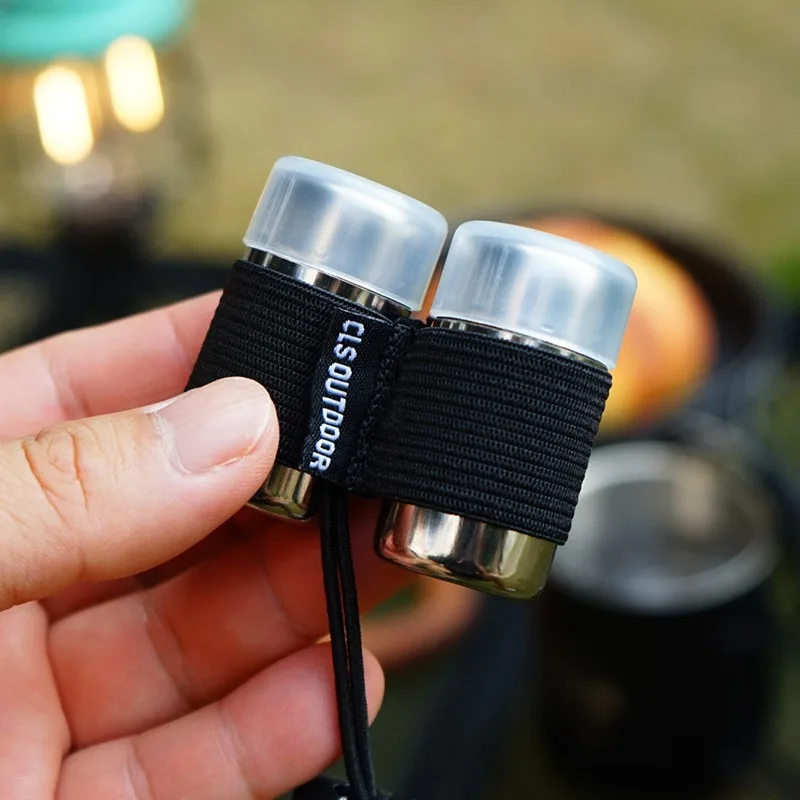 Мини-410 Бутылка для приправ из нержавеющей стали набор 2 предметов портативная