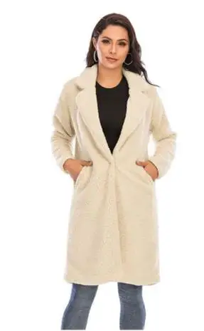 

2022 Autumn Women Long Winter Coat Faux Fur Coat Women Warm Ladies Fur Teddy Jacket Female Plush Teddy Coat Outwear