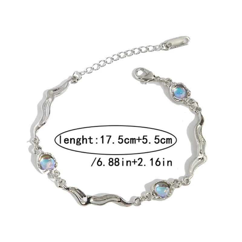 Браслеты из лунного камня Стильные браслеты сплайсинга Элегантные украшения для