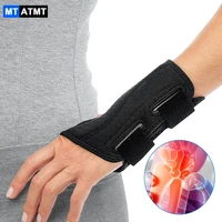 mtatmt 1pcs carpal tunnel wrist brace for men and women metal wrist splint support tendonitis arthritis pain relief