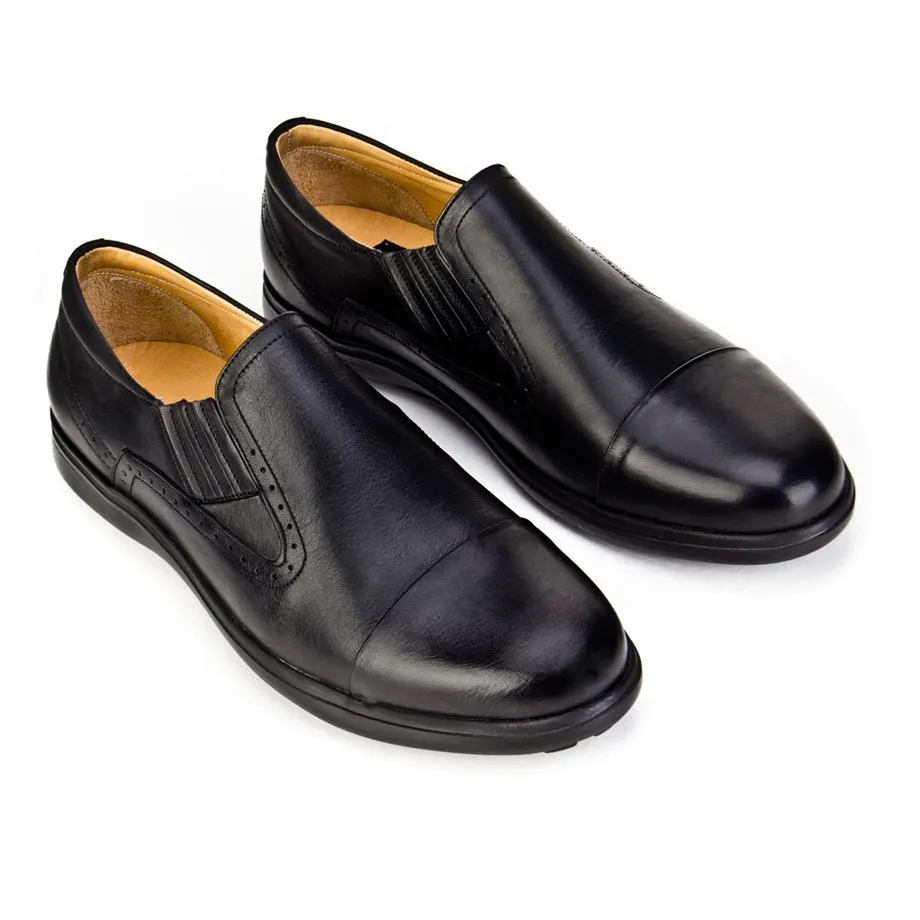 

Cabani Male Light Base Stretch Detailed Comfort Everyday Shoes 341802 Black