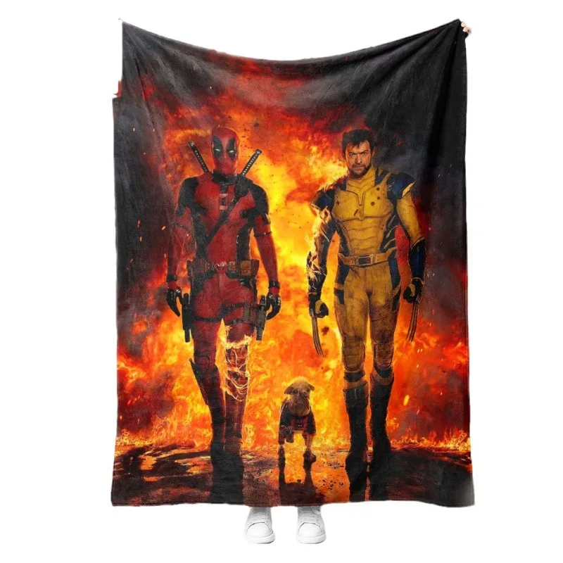 Одеяло из Росомаха Дэдпула плюшевые одеяла Мультяшные Молодежные офисные