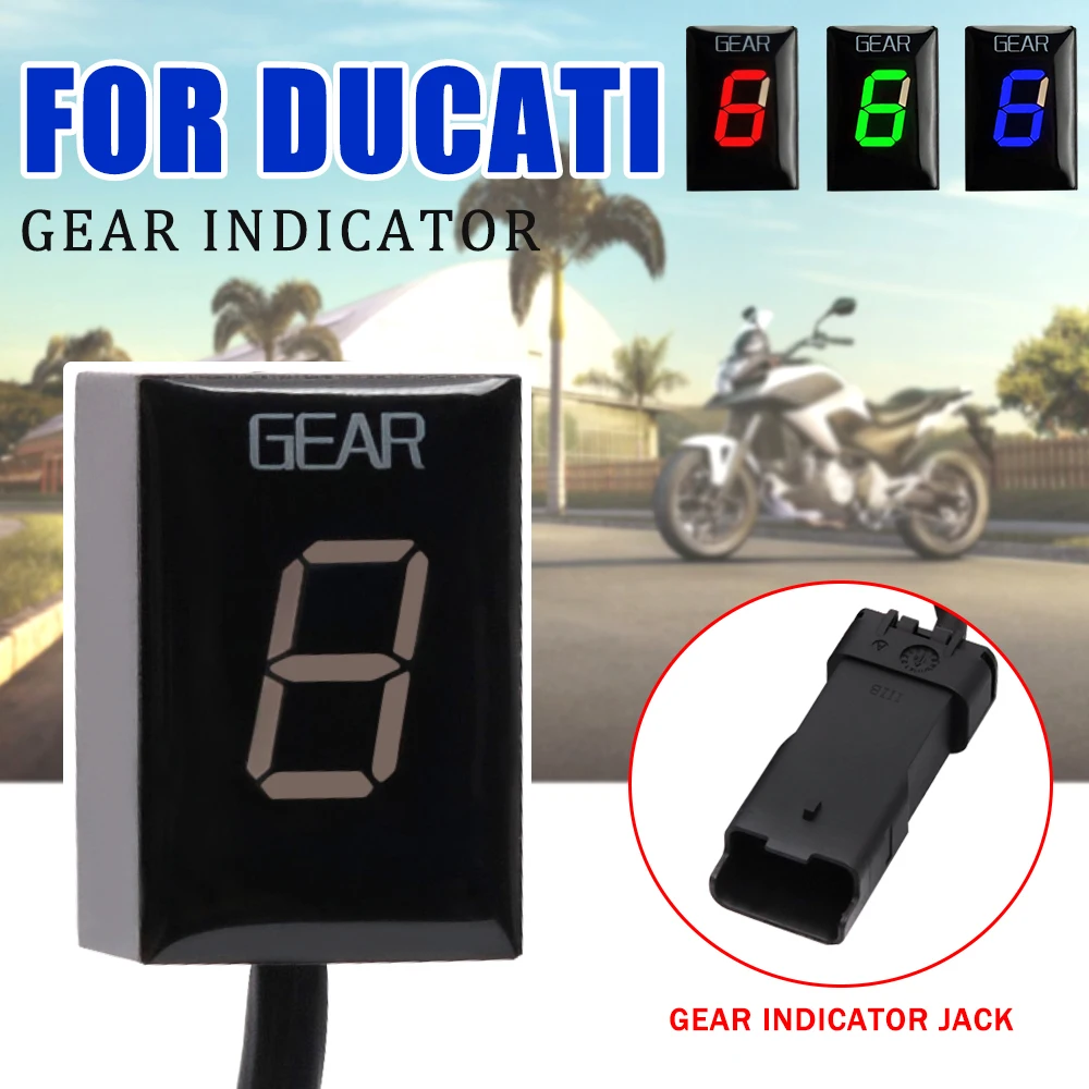 

Motorcycle Gear Indicator For Ducati Monster 696 795 797 821 1100 EVO 796 Corse Stripe 1200 S R 1200S 1200R Diesel Display Meter